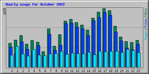 Hourly usage for October 2022